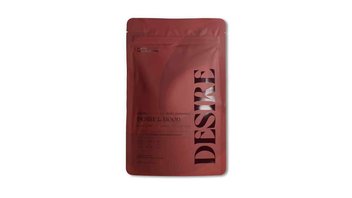 Frilagd förpackning med desire gummies